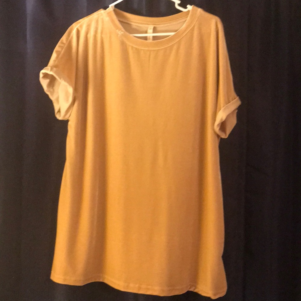 Velvet khaki colored boutique top